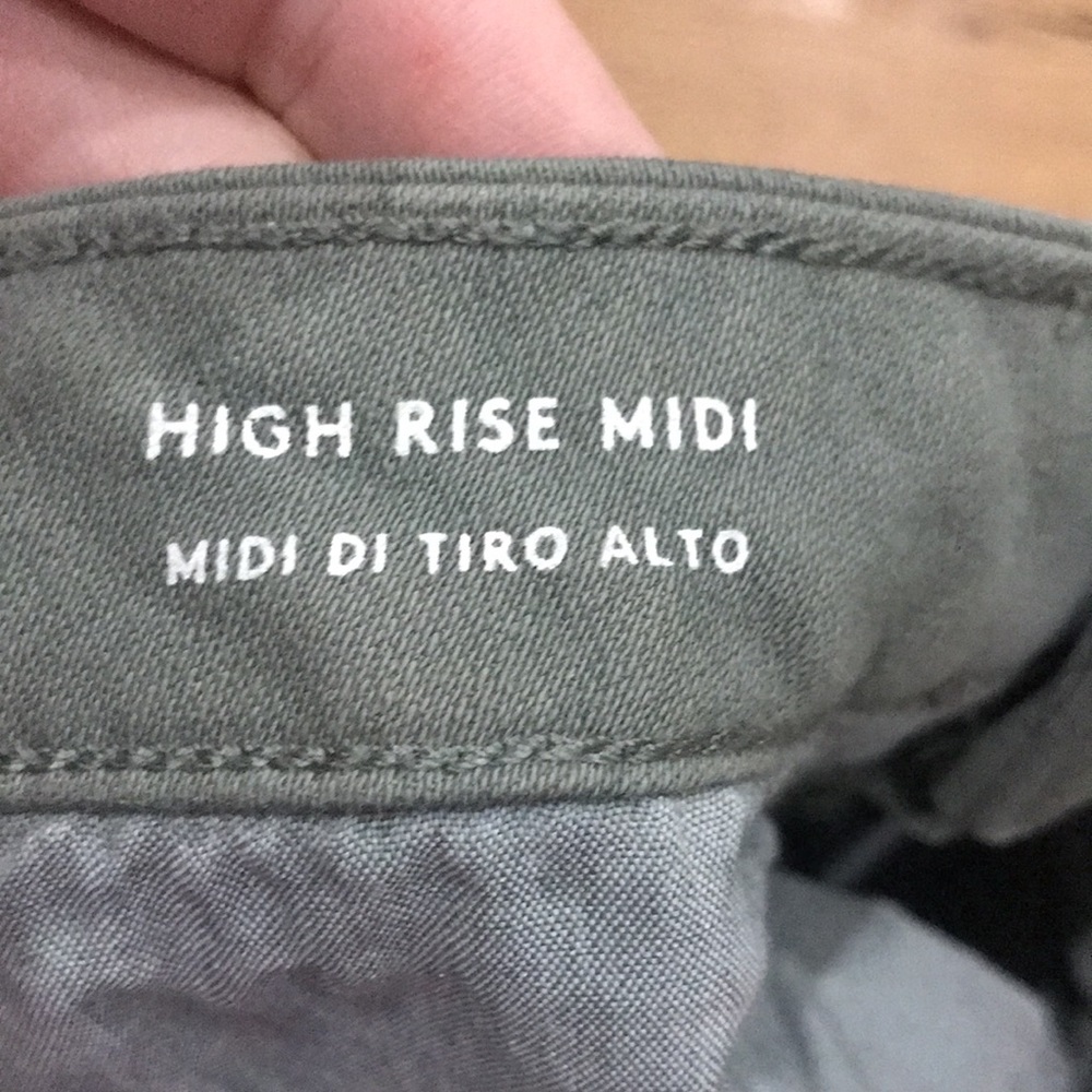 Universal Thread Army Green High Rise MIDI Shorts - Picture 7 of 7